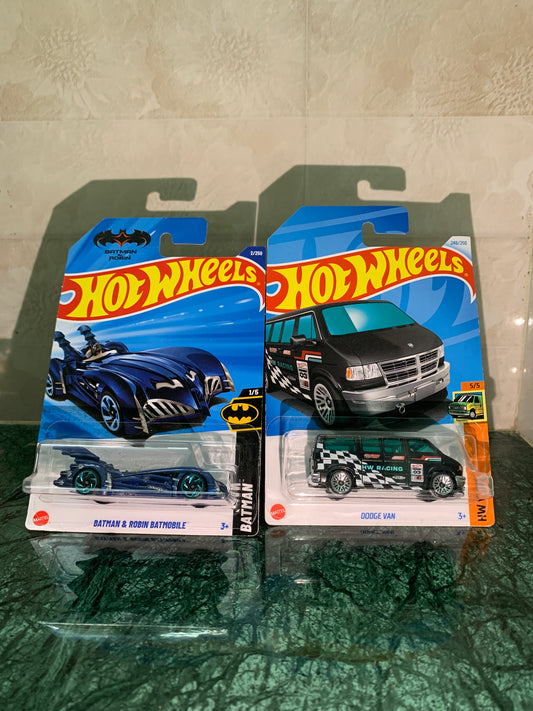 Batman & Robin Batmobile & Dodge Van Combo