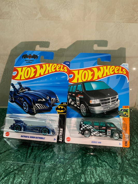 Batman & Robin Batmobile & Dodge Van Combo