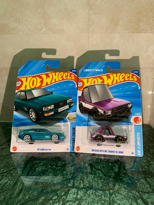 86 Audi Quattro & Nissan Skyline(Tooned) Combo