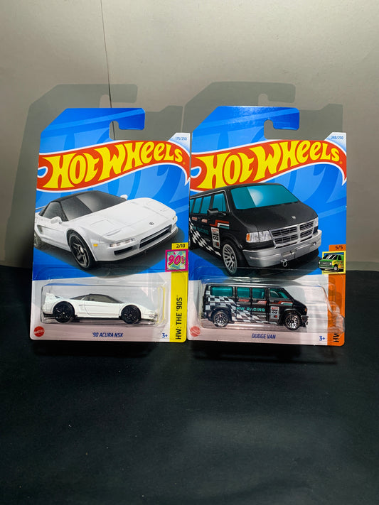 90 Acura NSX(white) & Dodge Van Combo