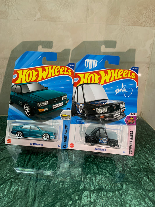 87 Audi Quattro & Mazda Rx-3(Tooned) Combo